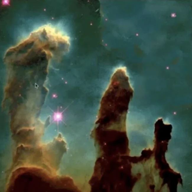 pilares de la creación. nubes de gas y polvo