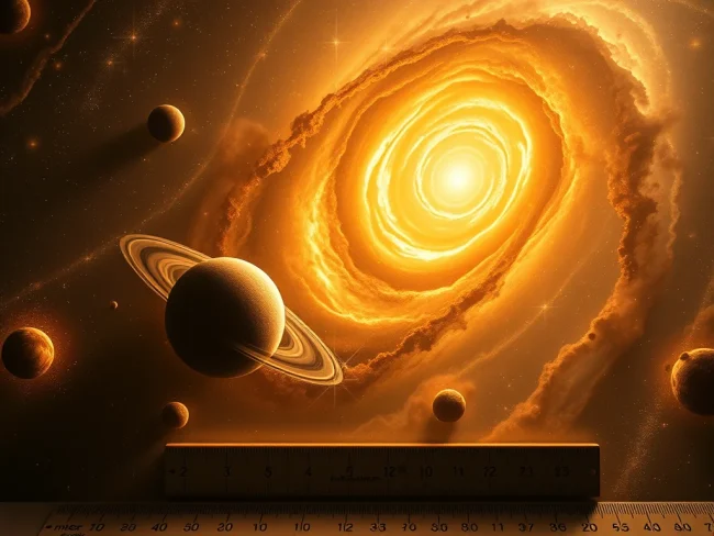 sistema solar y disco de polvo