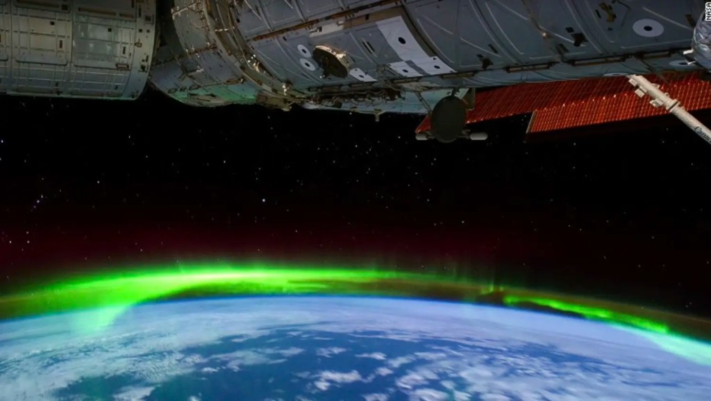 auroras desde el espacio