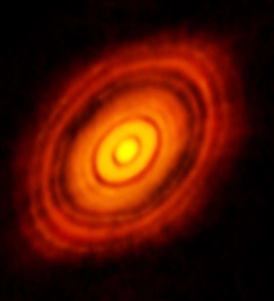 disco observado de formacion planetaria