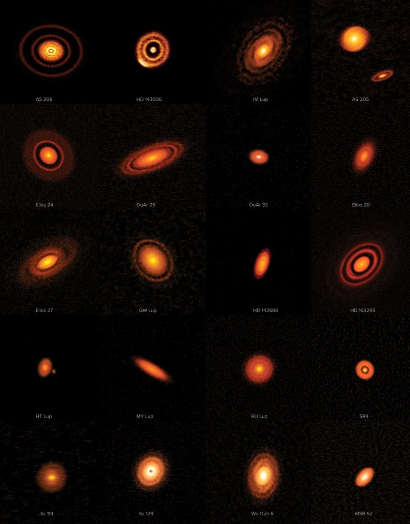 muestra de discos de formación