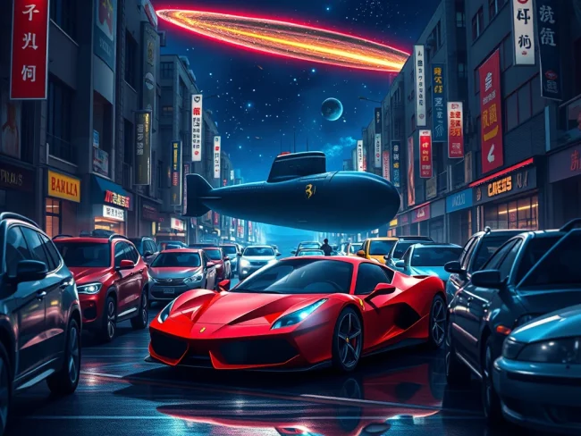 ferrari, submarino y cometa 3I/Atlas