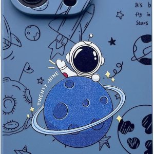 Funda transparente para iPhone 11 Pro – Diseño astronauta y planeta