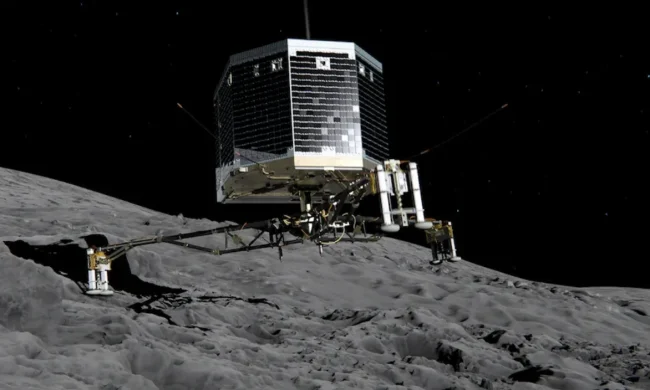 El accidentado aterrizaje de Philae
