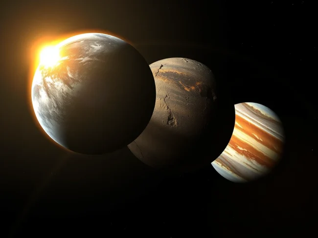 Tres mundos en nu2 Lupi