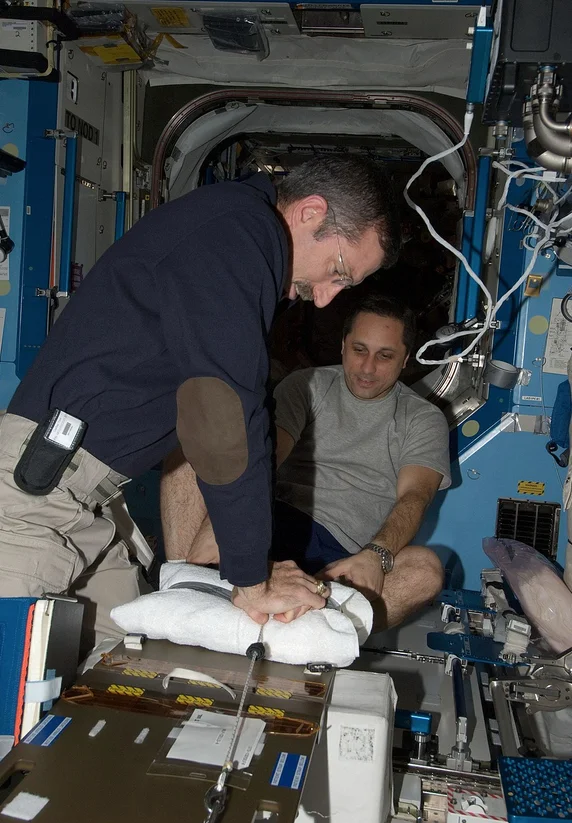 reanimación en la ISS