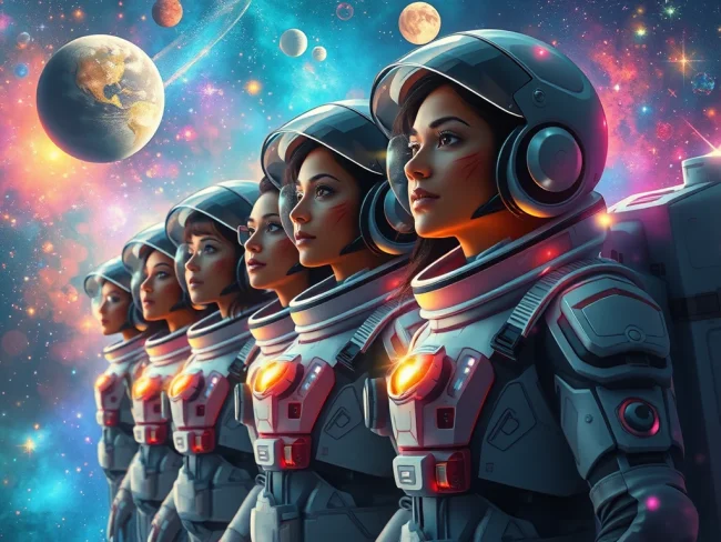 Mujeres en el espacio