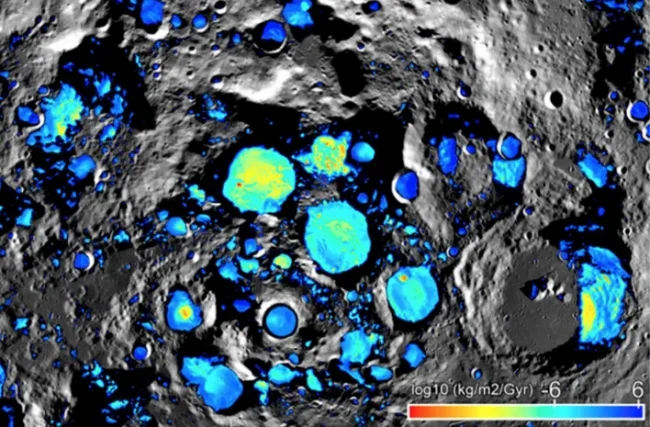 agua crater luna